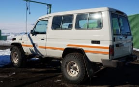 Toyota Landcruiser in Antarctica