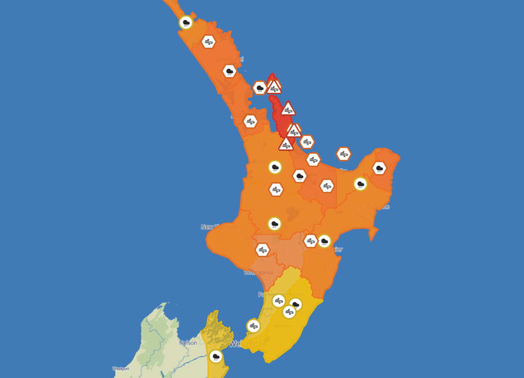Weather warnings ahead of Cyclone Vaianu.