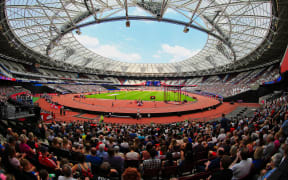 General view of the Olympic stadium, 2018 Diamond League meeting.