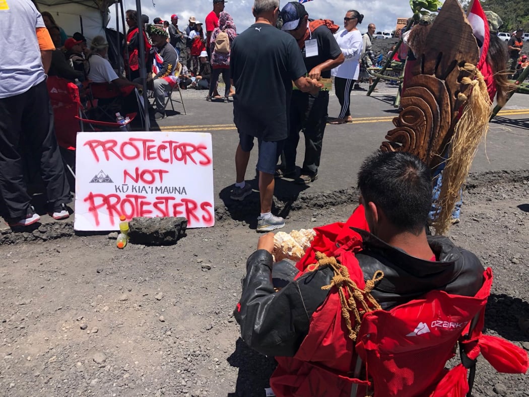 The protest at Mauna Kea has been on-going for the past week.