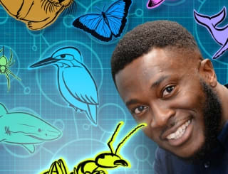 '30 Animals That Made Us Smarter' presenter Patrick Aryee (Supplied)