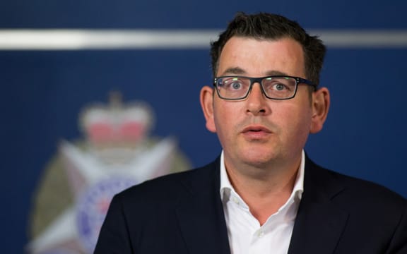 Victoria's state premier, Daniel Andrews, speaks during a press conference in Melbourne on December 21, 2017, after car ploughed into a crowd of people earlier in the day.