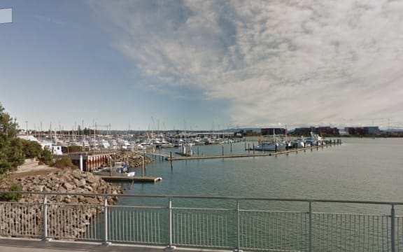The man fled to a boat moored in Tauranga Bridge Marina.