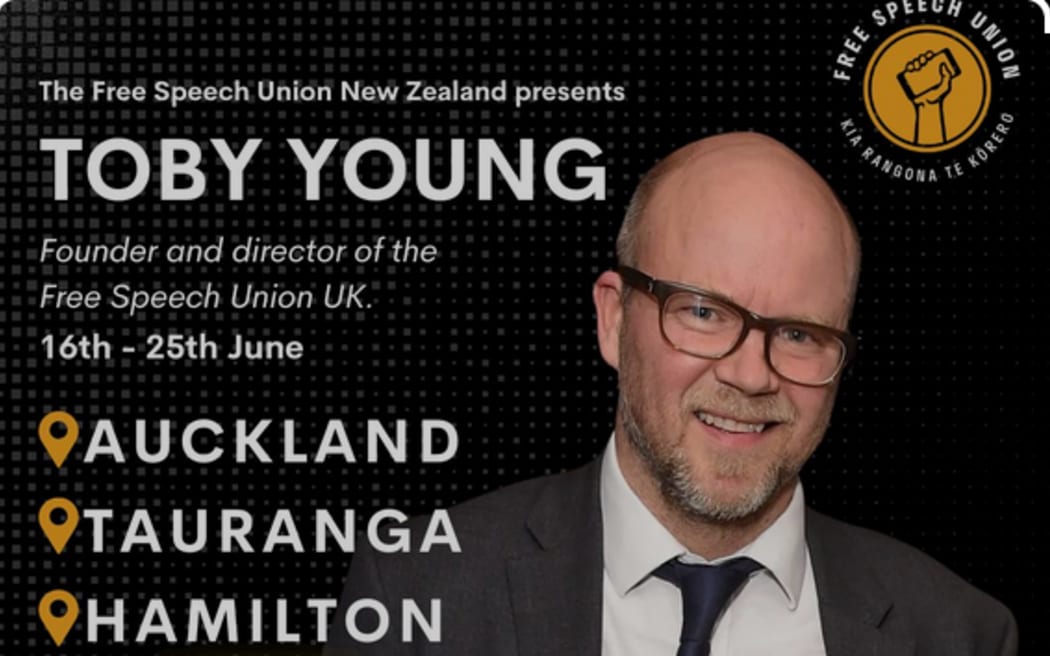 Toby Young NZ tour poster