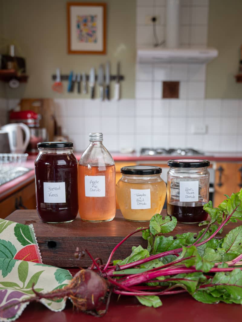 Fruit shrubs, also known as drinking vinegars, are a brilliant way to preserve 
seasonal fruit and create sophisticated, complex drinks for entertaining.