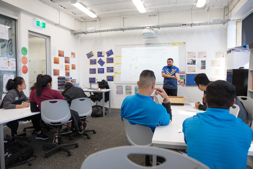 Students at Pacific Advance Secondary School. Note only use identifying pictures for stories about PASS - only non-identifiying pictures may be reused.
