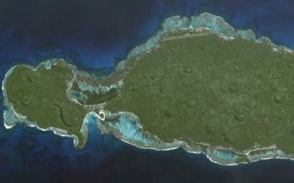 A satellite view of Rotuma