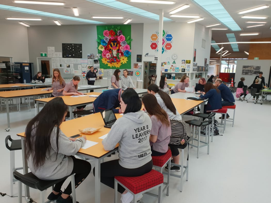 Students at Hobsonville Point Secondary School