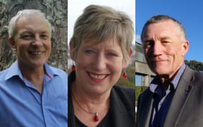 Auckland Mayor Phil Goff, Christchurch Mayor Lianne Dalziel and Grey District Mayor Tony Kokshoorn.
