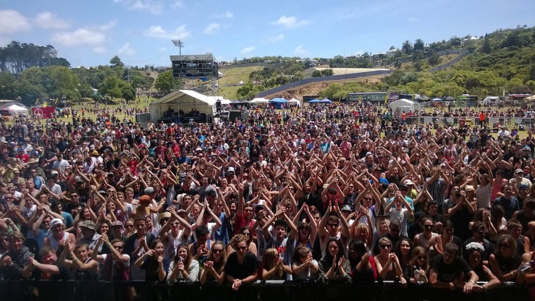 The view from the stage at Big Day Out.