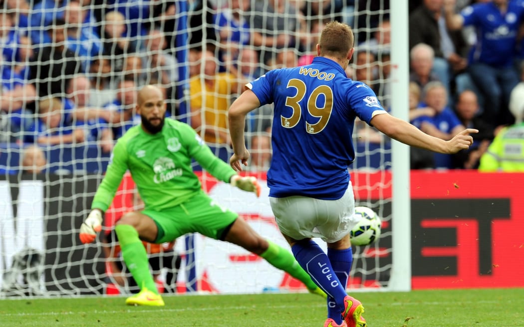 Chris Wood scores against Everton in August