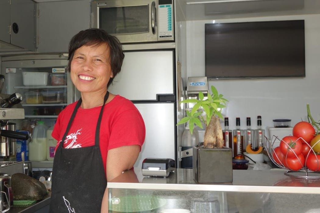Caridad Apas plans to re-open her popular roadside cafe later this year.