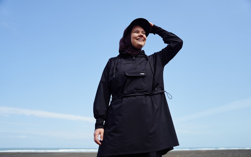 WOMMO designer Veronika Edali says she found there was a lack of modest activewear for women to be able to fully enjoy swimming in New Zealand.