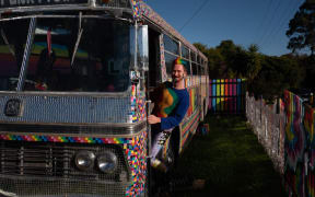 Mykey O'Halloran's style has been a colourful addition to the courtroom. (Supplied: Adam Kamien)