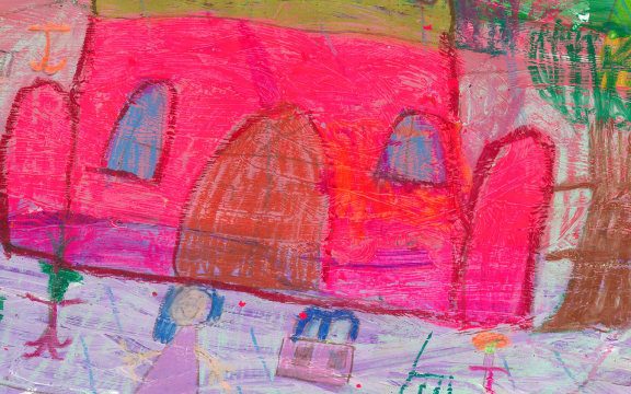 Child of Syria image by Island Bay School student Lola Redshaw-Nalder