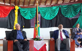 Bob Loughman, left, and Ishmael Kalsakau