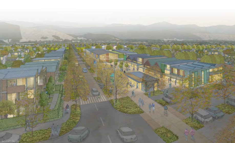 Artist impression of the Taraika housing development in the Horowhenua District.