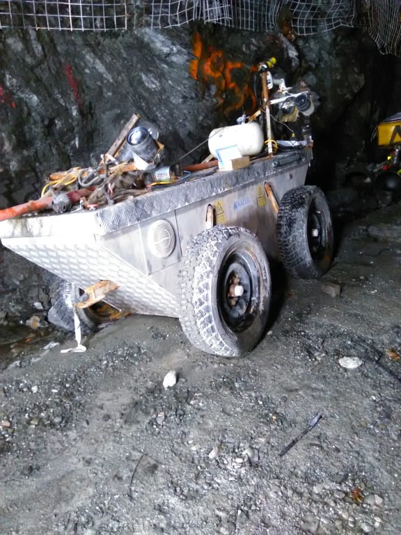 A robot recovered from 953 metres into the drift of Pike River Mine, which was owned by Water Corporation.
