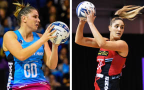 Southern Steel Te Huinga Selby-Rickit and Mainland Tactix Te Paea Selby-Rickit