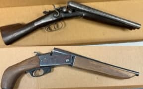 Firearms seized by police in Invercargill.
