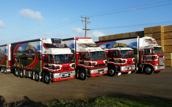 Bhana Family Farms delivery trucks.