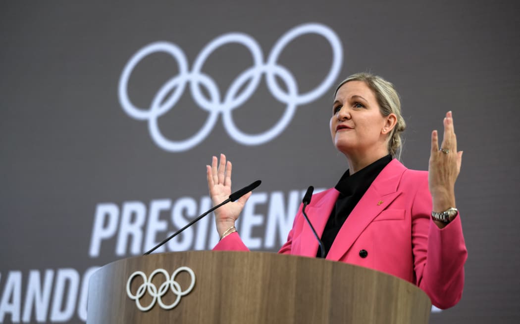 International Olympic Committee (IOC) President Kirsty Coventry.