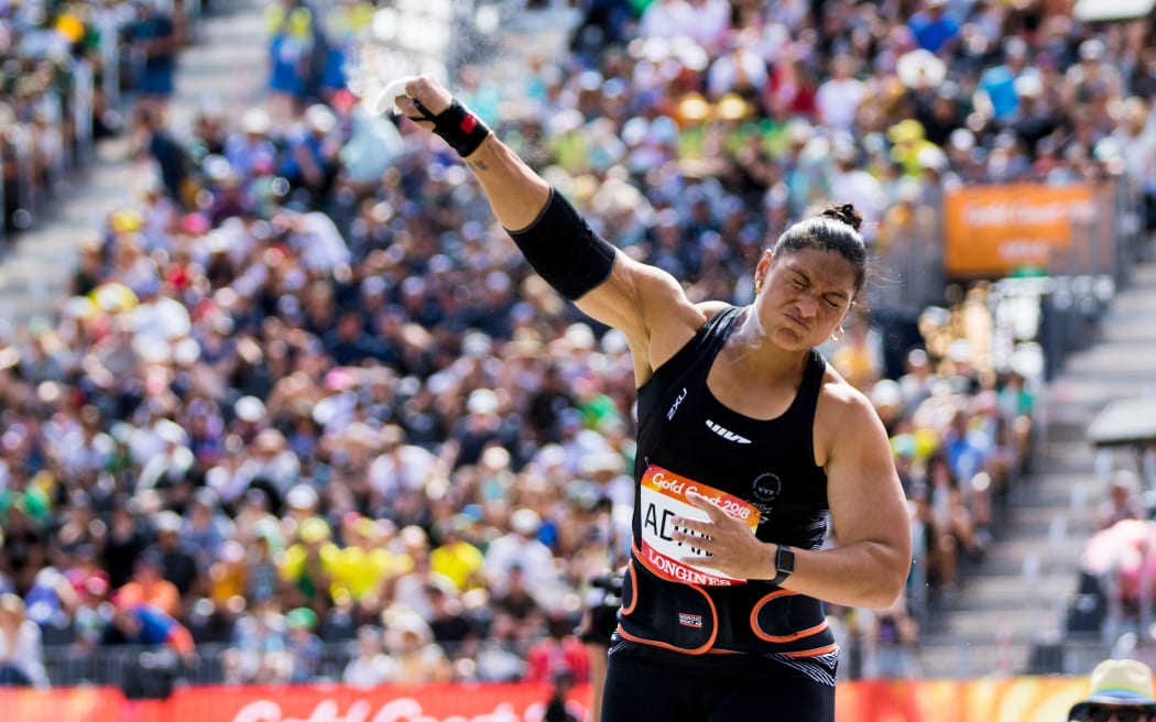 Dame Valerie Adams qualifies for the Shot Put Final at the 2018 Commonwealth Games. Gold Coast, Australia. Copyright photo: Alisha Lovrich / www.photosport.nz