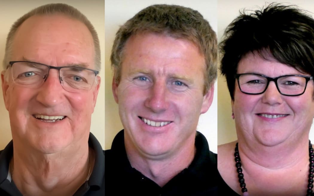 Mataura Licensing Trust president Horace McAuley, deputy president Vince Aynsley and board member Jeannine Cunningham.