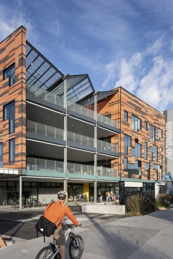 The Ao Tawhiti building in Christchurch, designed by Stephenson & Turner.