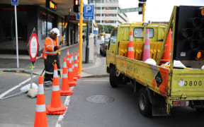 Checks are made on Waring-Taylor Street in the central city.