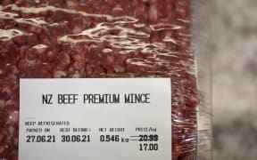A packet of NZ Beef Mince. Photograph for Who's eating New Zealand.