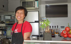 Caridad Apas plans to re-open her popular roadside cafe later this year.
