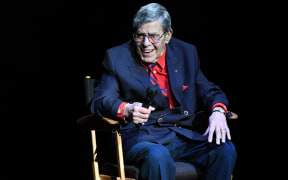 Comedian Jerry Lewis at a charity event in 2016.