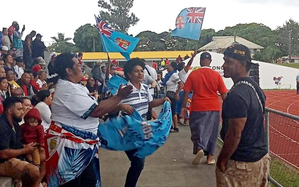 Fijians at Teufaiva Park.