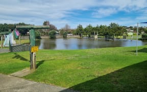 The view from the Campbell Park Christian Camp on Saturday.