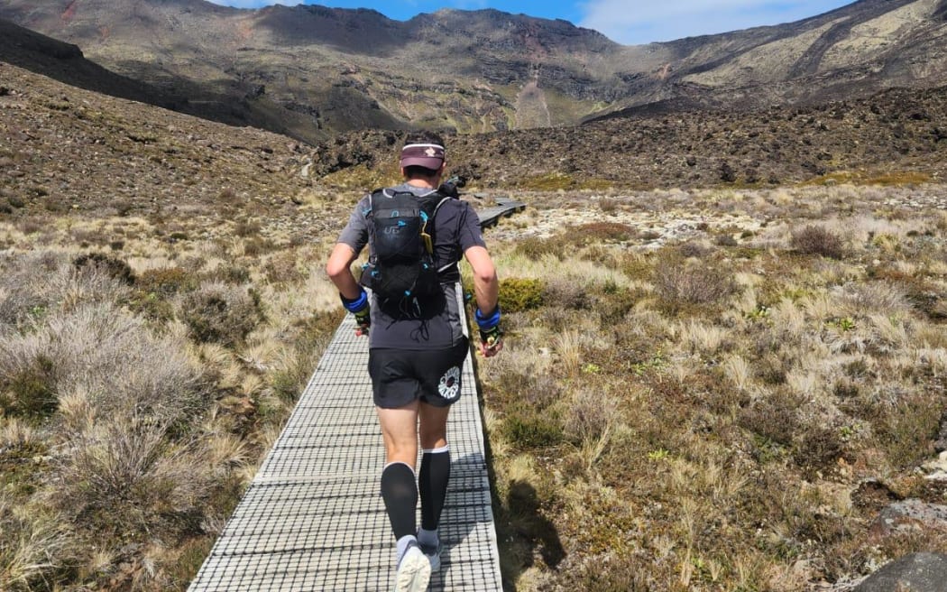 Romain Groleau's marathon effort will raise money for the New Zealand Nature Fund.