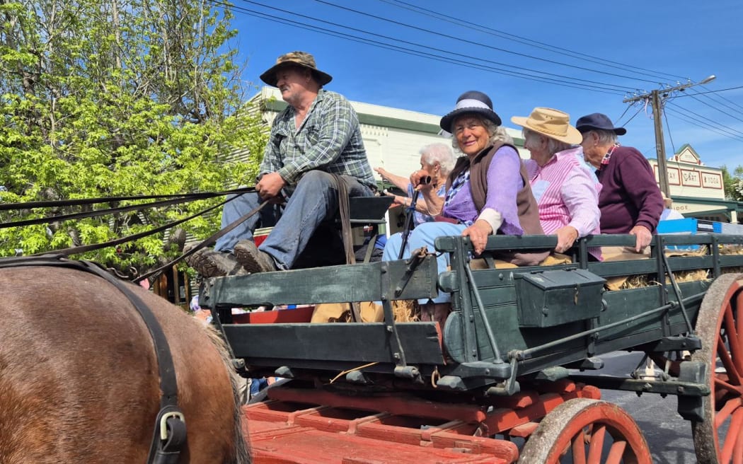 Margaret Fletcher secured one of the best seats in the house for the parade