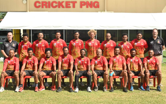 The PNG Barramundis team that will travel to the ICC T20 World Cup. Photo: Cricket PNG