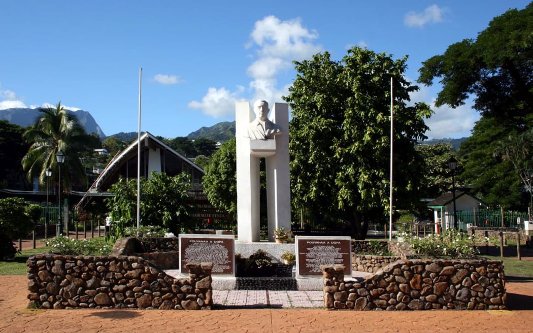 The memorial to Pouvanaa a Oopa in Papeete