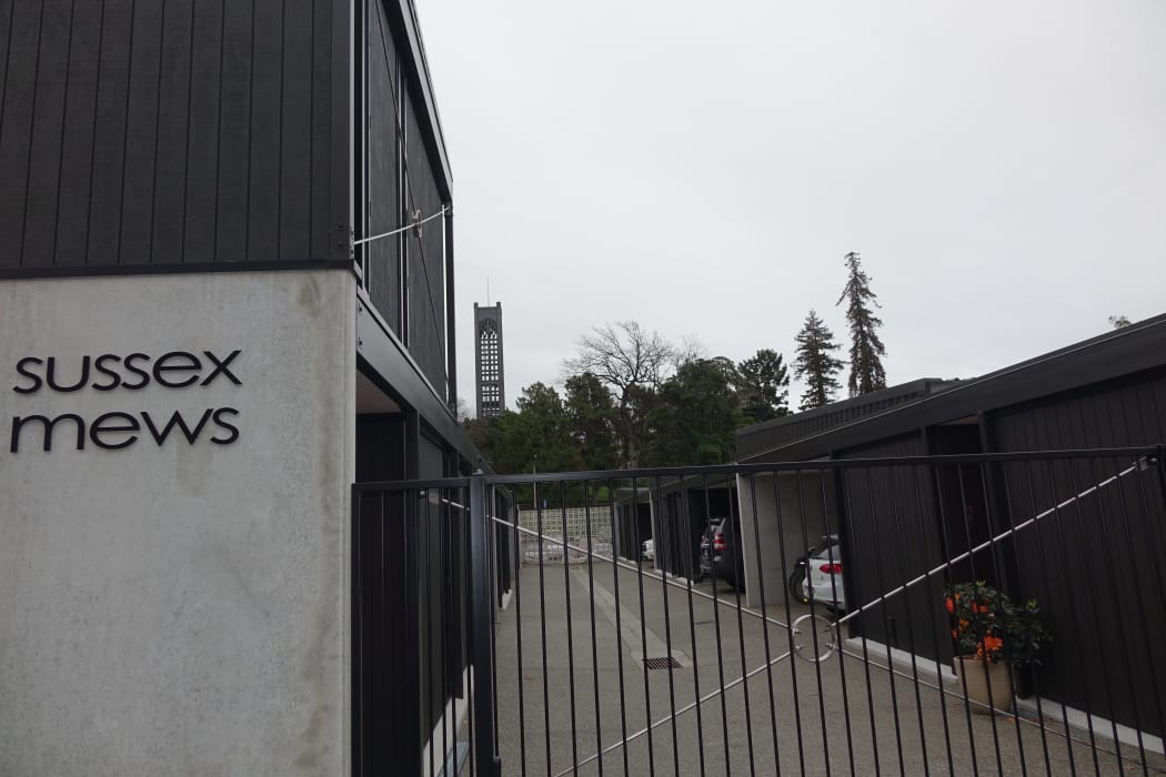 Sussex Mews is next to the site where a large apartment block is planned.