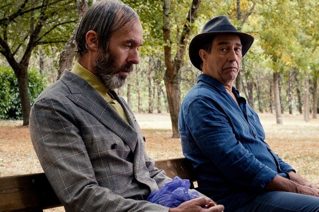 Stephen Dillane and Ciáran Hinds in The Man in the Hat.