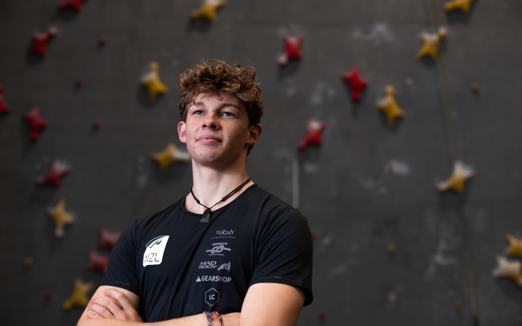Olympic speedclimber Julian David