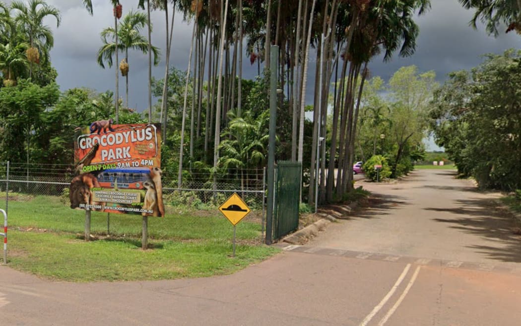 The entrance to Crocodylus Park.