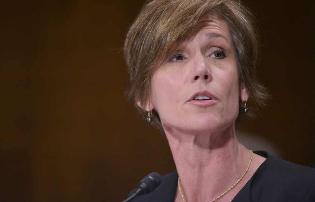 Former acting US Attorney General Sally Yates