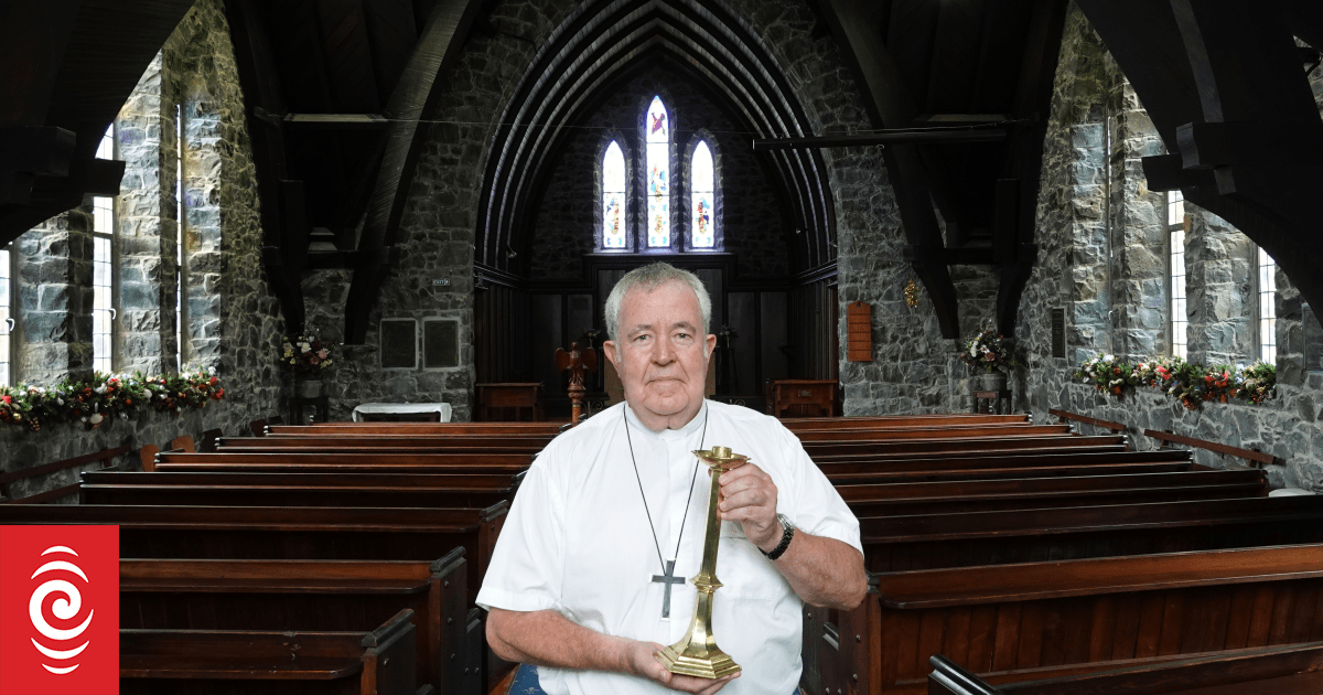 Historic candlestick returns to St Paul's church in Paihia, Northland