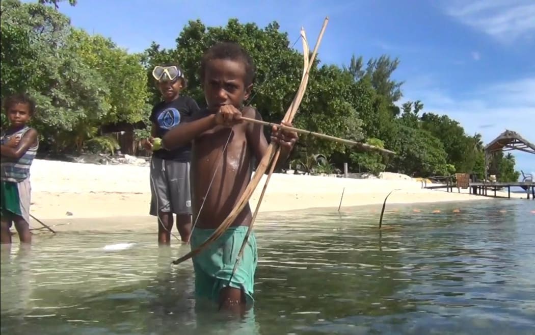 Edgar Howard brings news of Vanuatu's remote Torba province to thre rest of the country through his weekly TV programme Vois Blong Torba