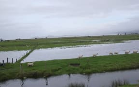 Wairoa farmland is flooded after ex-cyclone Filli hit