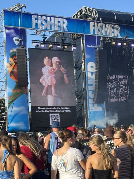 A minute silence was held to remember the six victims of the Mount Maunganui landslide.