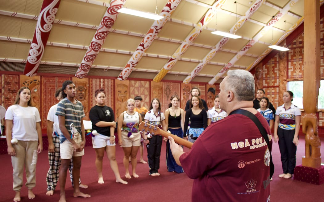 Te Puna Mataatahi - a haka rōpū from Keebra Park State High School on the Gold Coast - made its debut on the ASB Polyfest stage, marking a massive milesone for its kura and tauira.