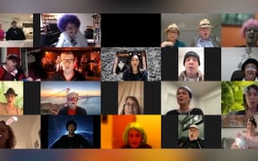 A choir attempts harmony on Zoom under lockdown level 4.